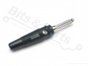 Banaanstekker/banaanplug 4mm zwart 